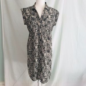 Motherhood Maternity M Dress Knee Length Grey